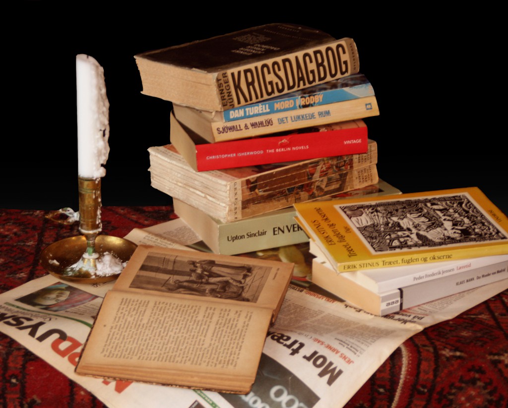 Still Life with books and candle. Foto: Pia Daugaard