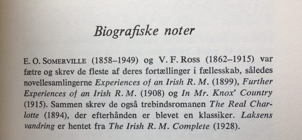 Den 'upræcise' biografi af Somerville & Ross i Irske stemmer